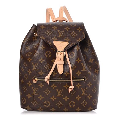 louis vuitton monogram leather backpack black|LOUIS VUITTON Monogram BB Montsouris NM Backpack Black .